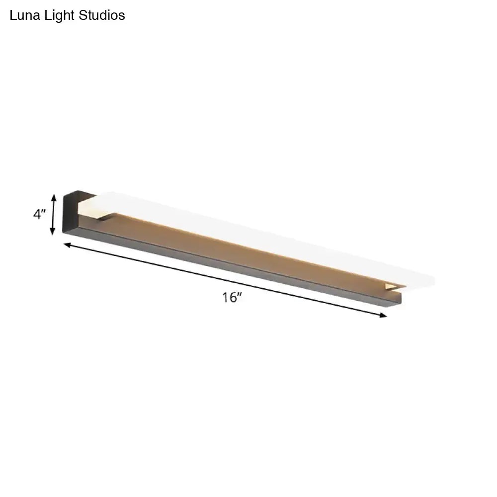 Black Brass Bathroom Light