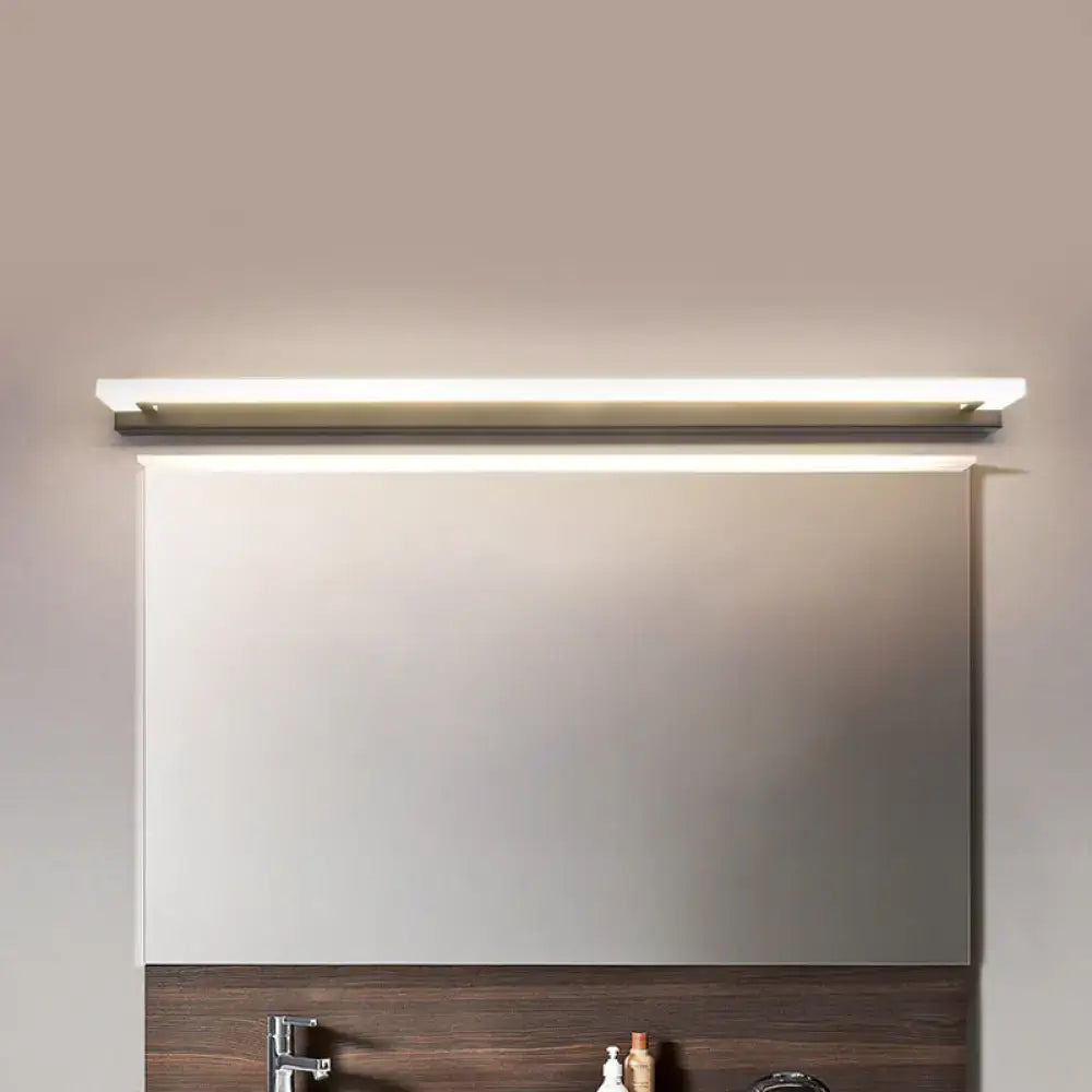 Black Brass Bathroom Light