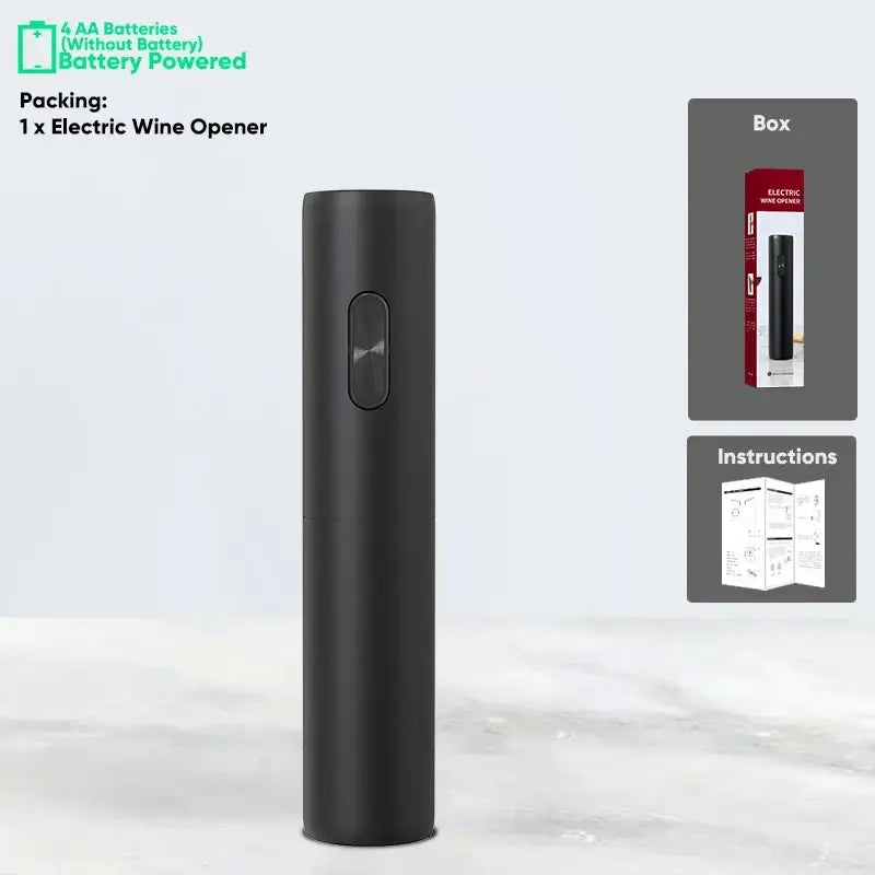 Black Brushed Wine Opener