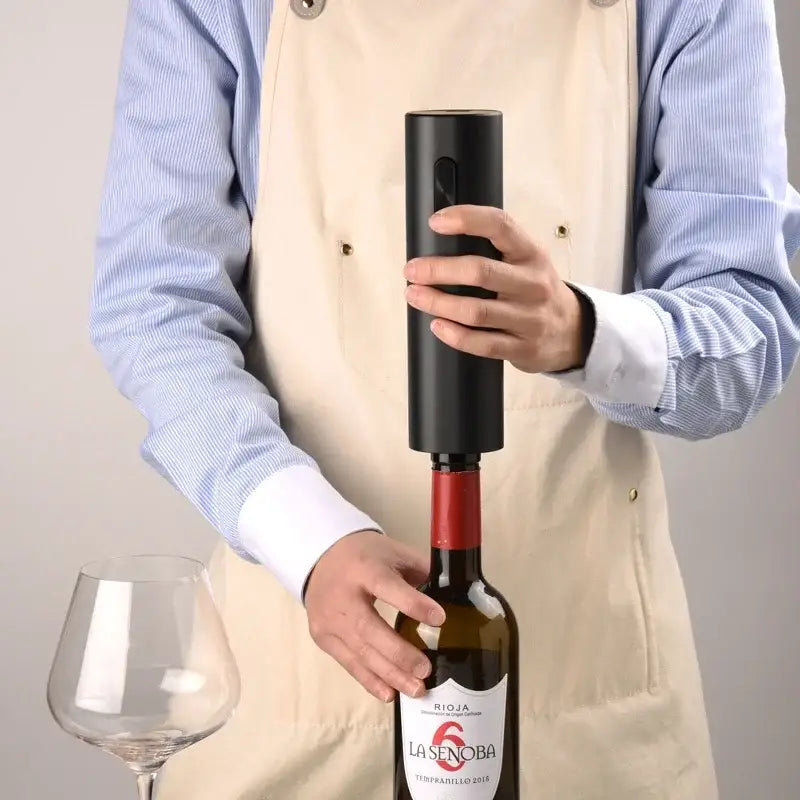 Black Brushed Wine Opener