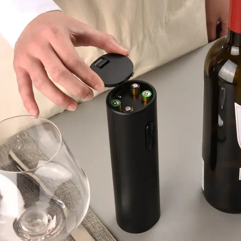 Black Brushed Wine Opener