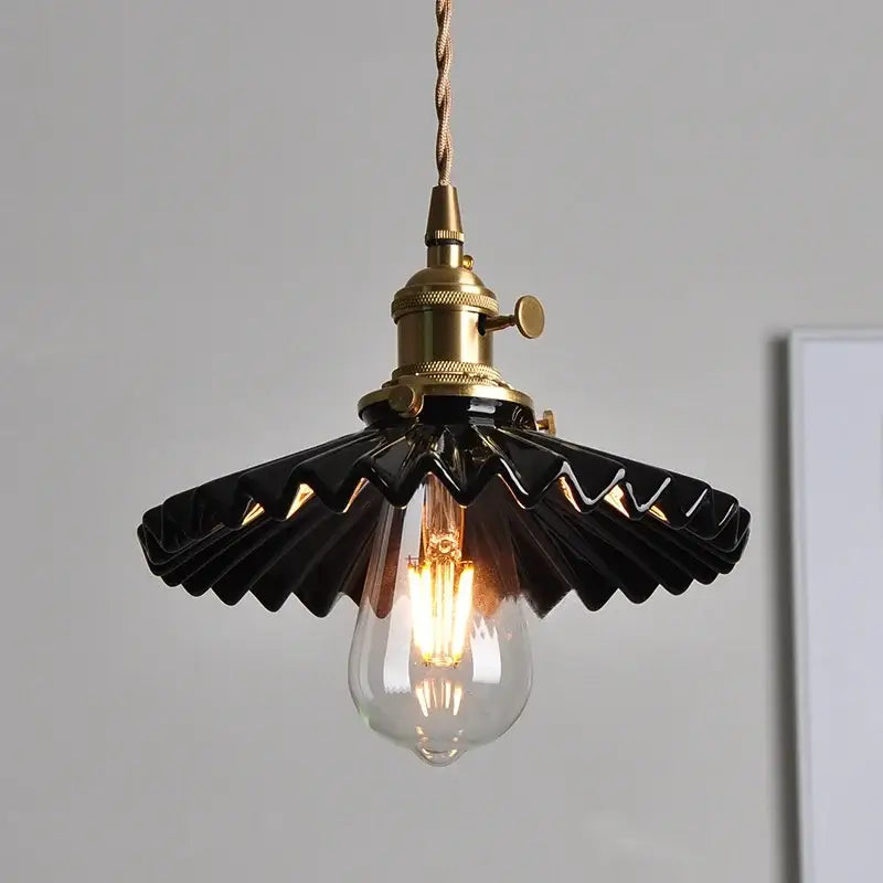 Black Ceramic Pendant Light