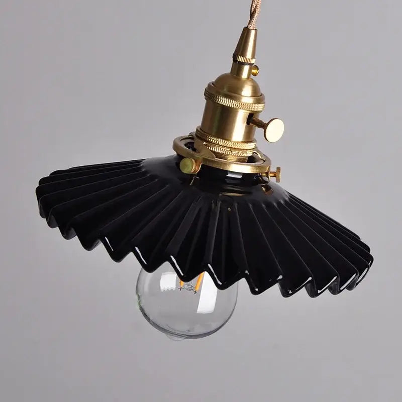 Black Ceramic Pendant Light