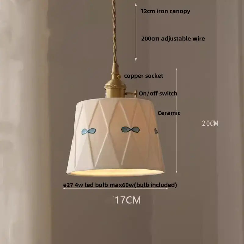 Black Ceramic Pendant Light