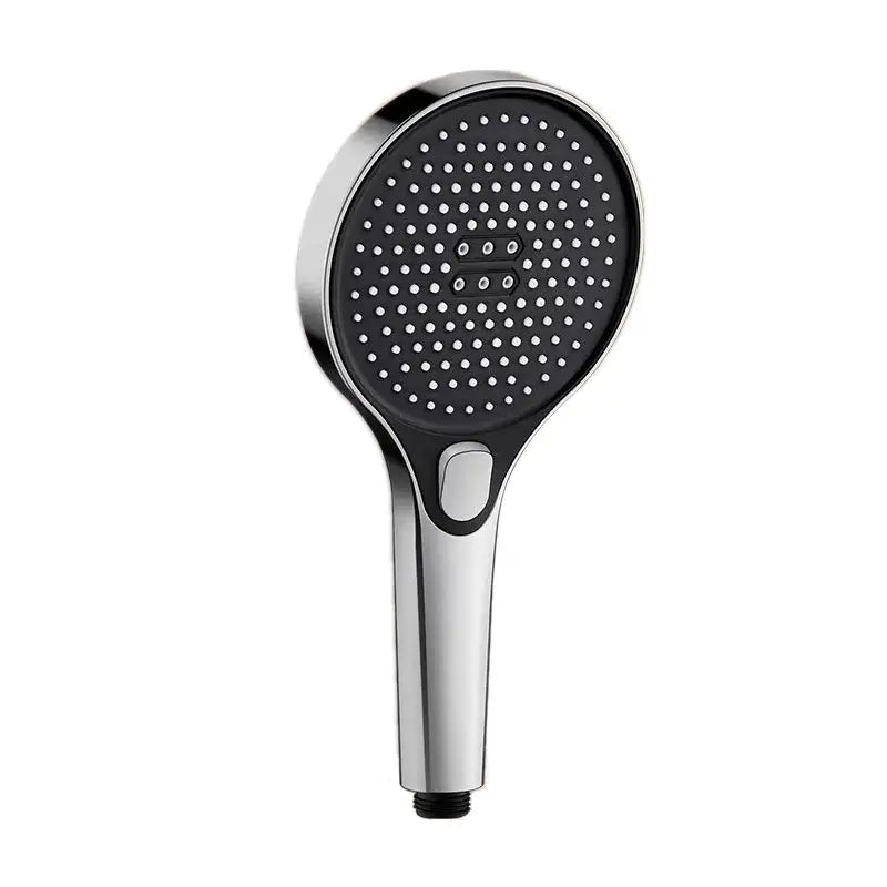 Black Circular Shower Head