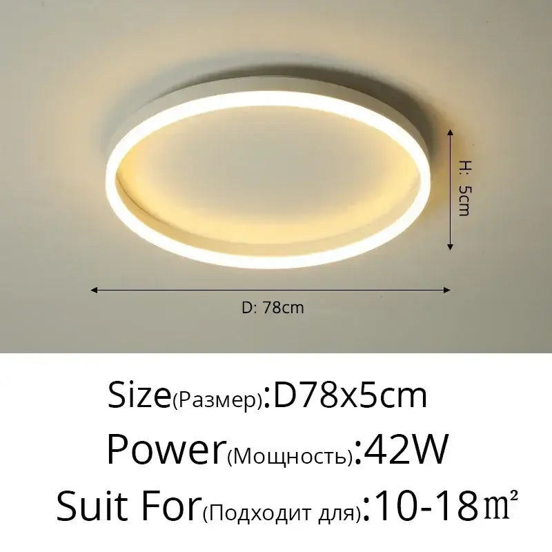 Black Circular LED Light