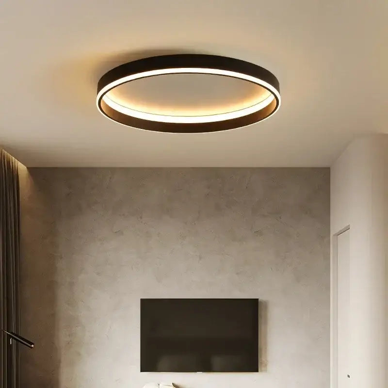 Black Circular LED Light
