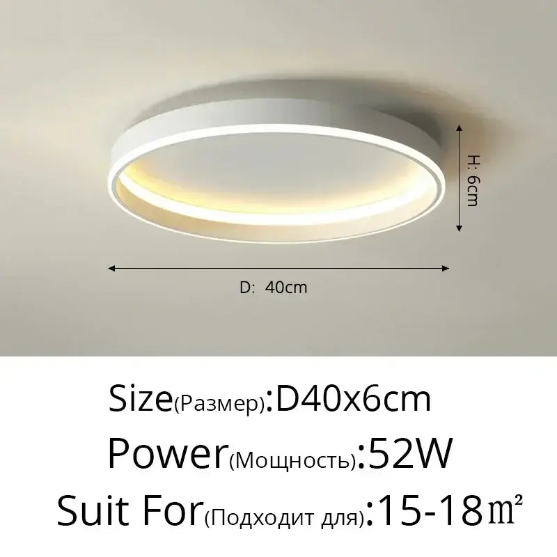 Black Circular LED Light