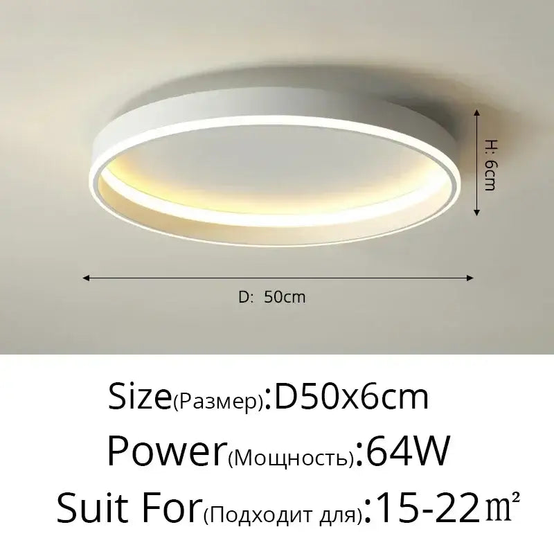Black Circular LED Light