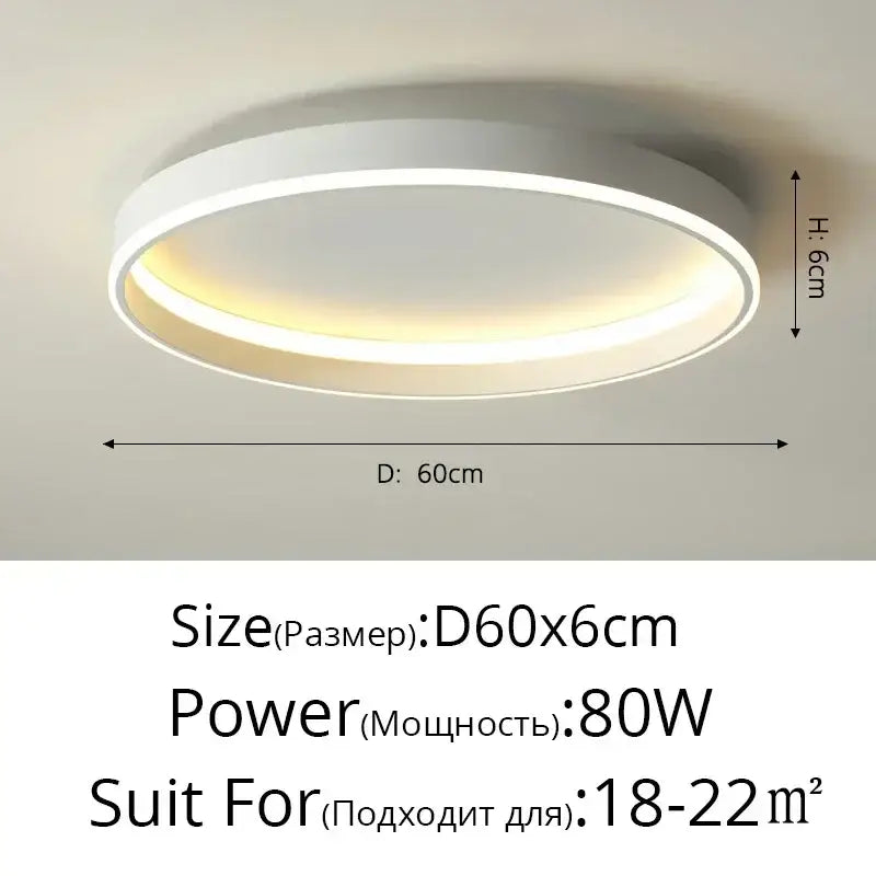 Black Circular LED Light