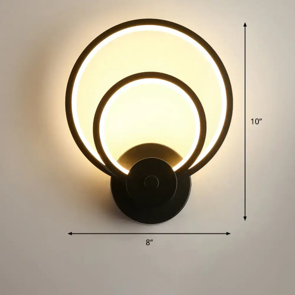 Black LED Wall Sconce