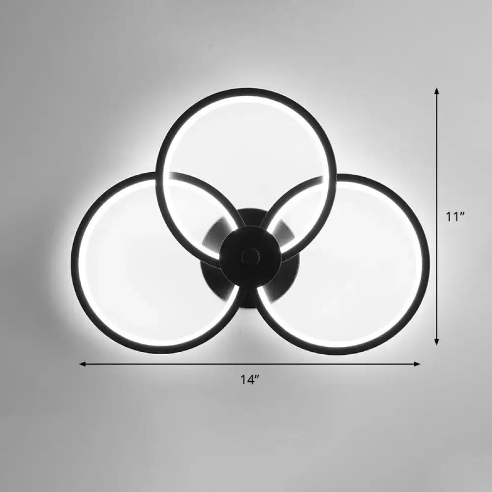 Black LED Wall Sconce