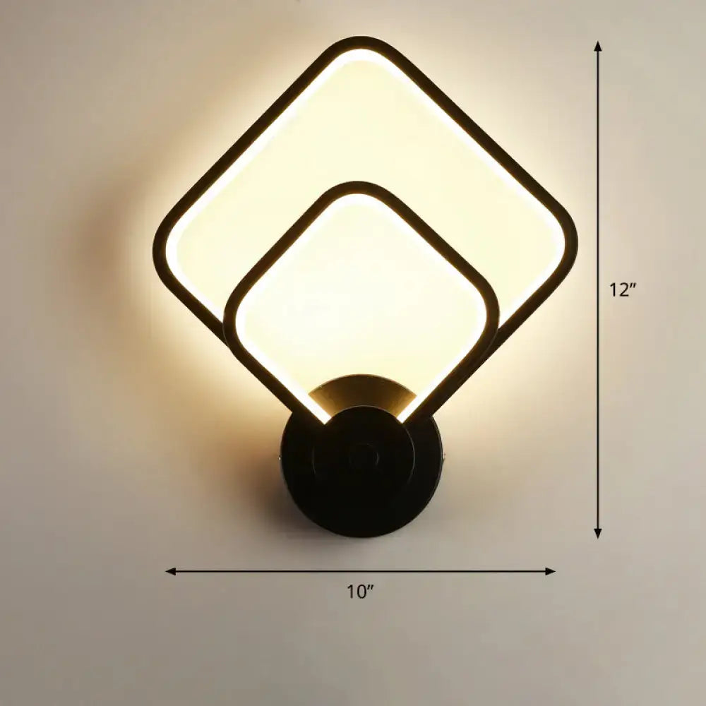 Black LED Wall Sconce