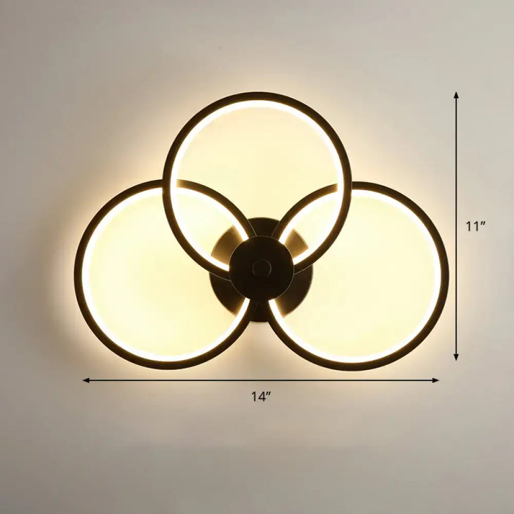 Black LED Wall Sconce