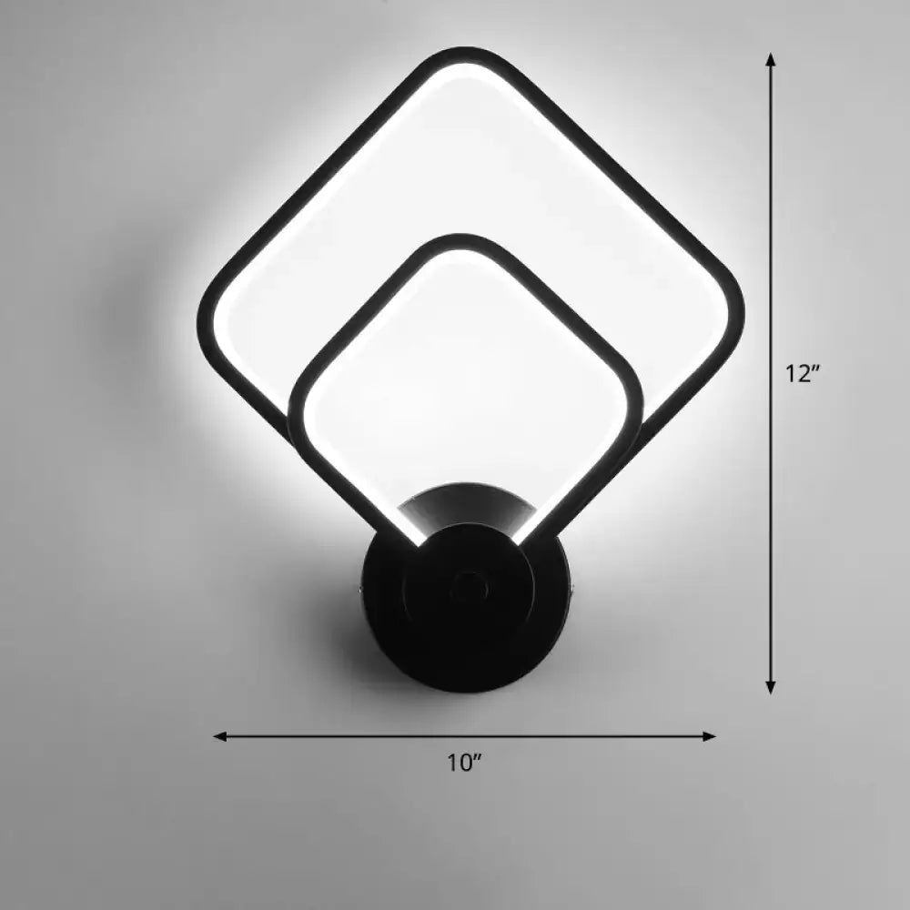 Black LED Wall Sconce