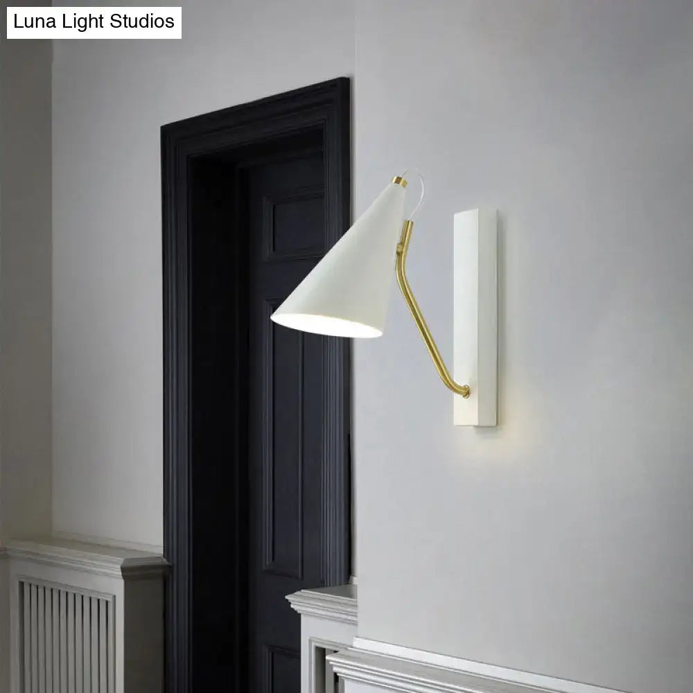 Black Cone Wall Sconce