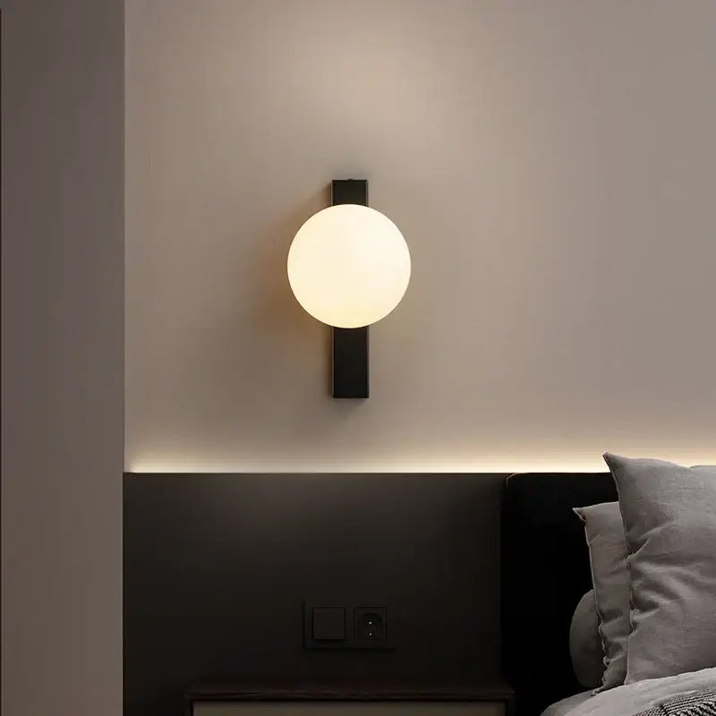 Black Copper Globe Sconce