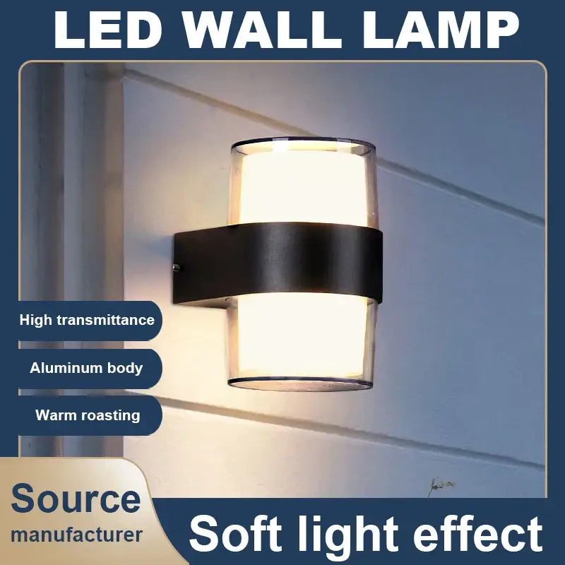 Black Outdoor Weather-Resistant LED Sconce