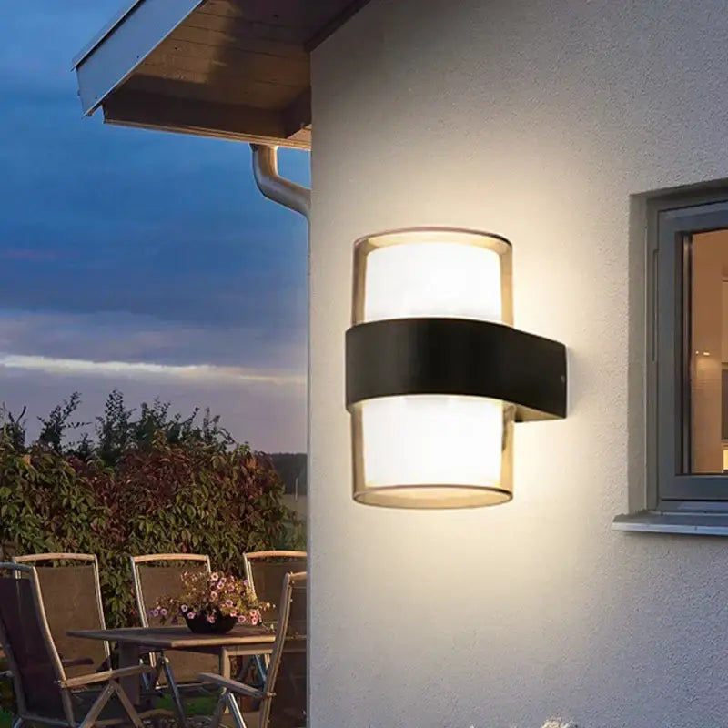 Black Outdoor Weather-Resistant LED Sconce