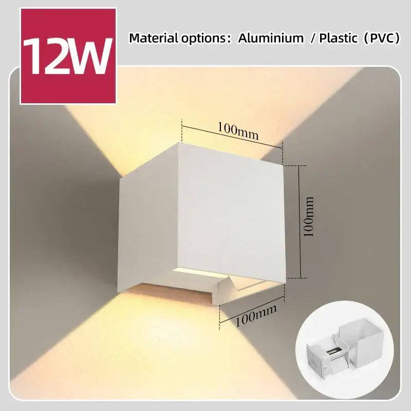 Black Outdoor Weather-Resistant LED Sconce