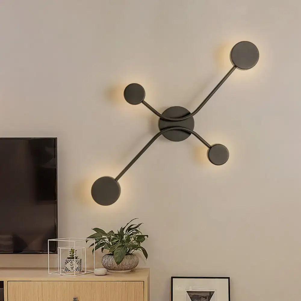 Black Cross LED Lamp