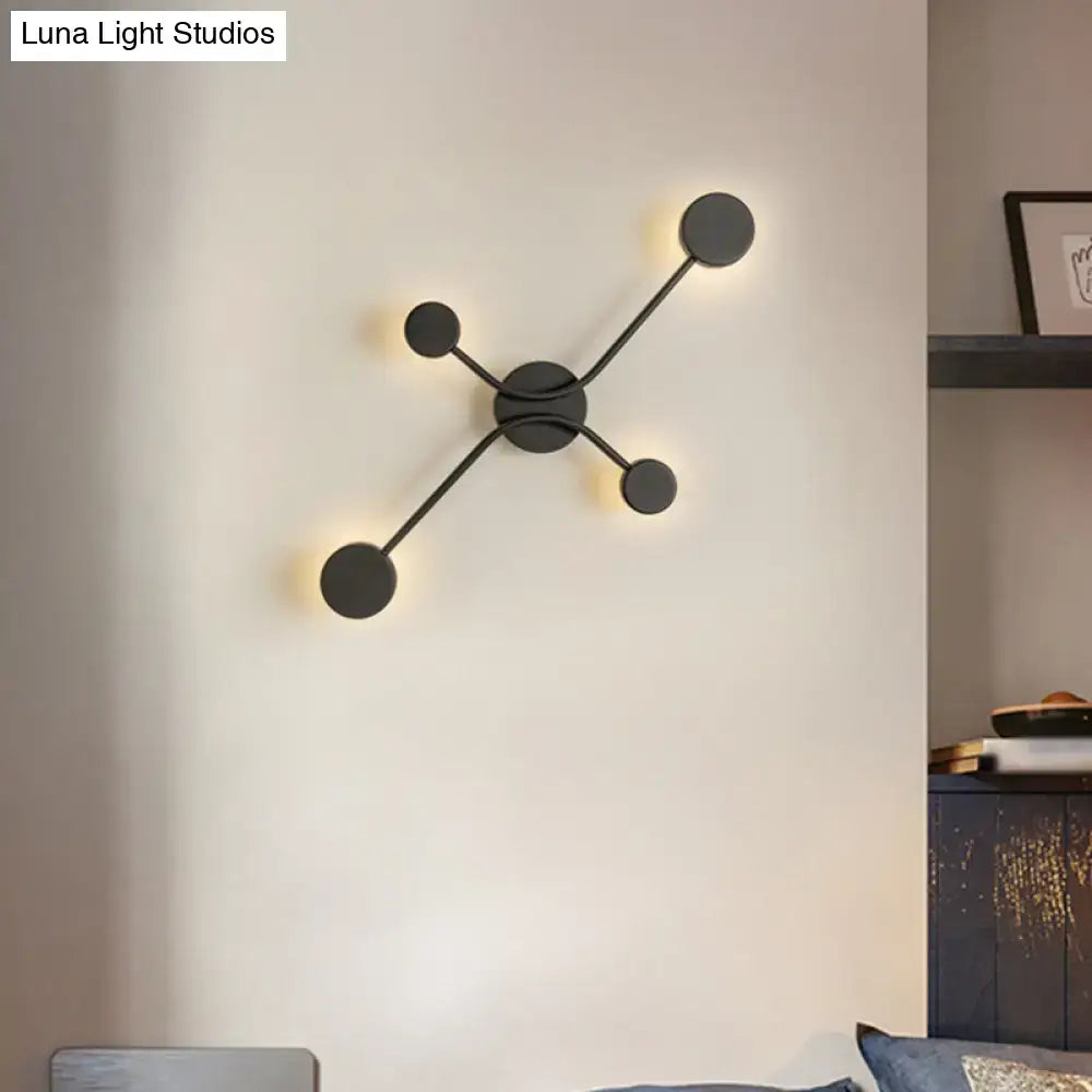 Black Cross LED Lamp