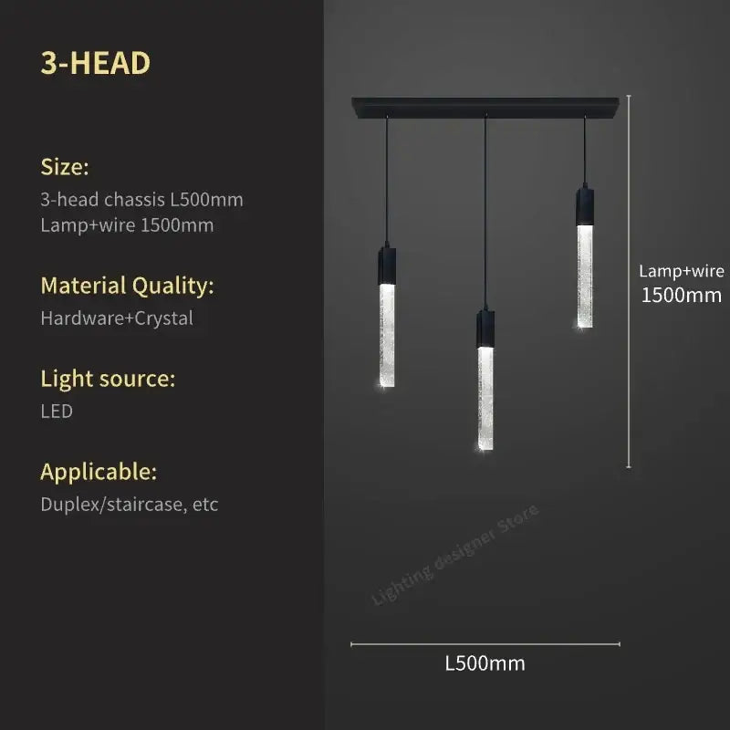 Black Crystal Bubble Chandelier