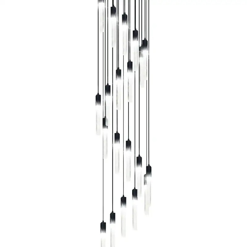 Black Crystal Bubble Chandelier