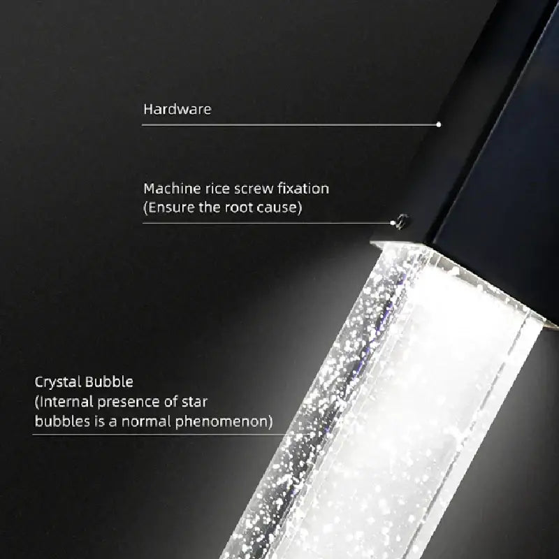 Black Crystal Bubble Chandelier