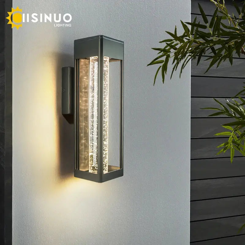 Black Crystal Bubble Wall Lamp