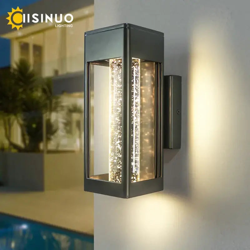 Black Crystal Bubble Wall Lamp