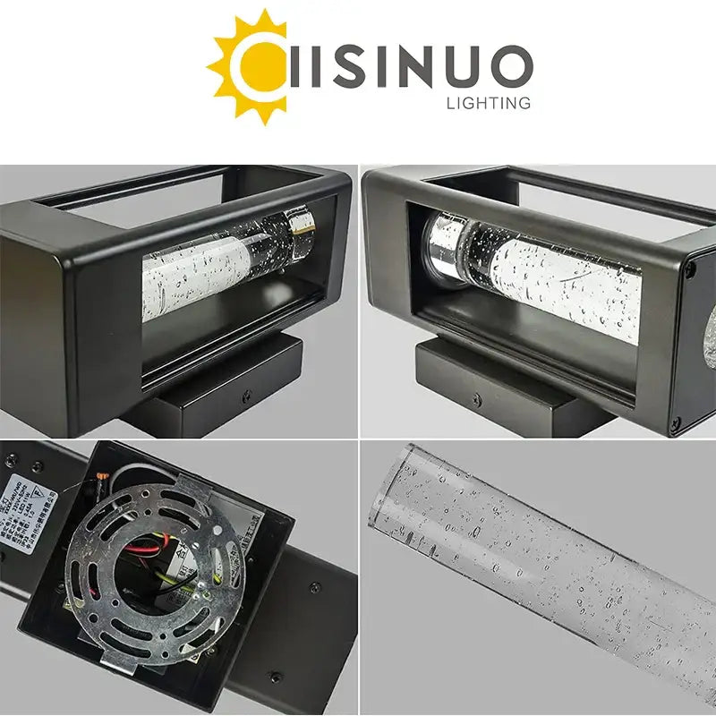 Black Crystal Bubble Wall Lamp