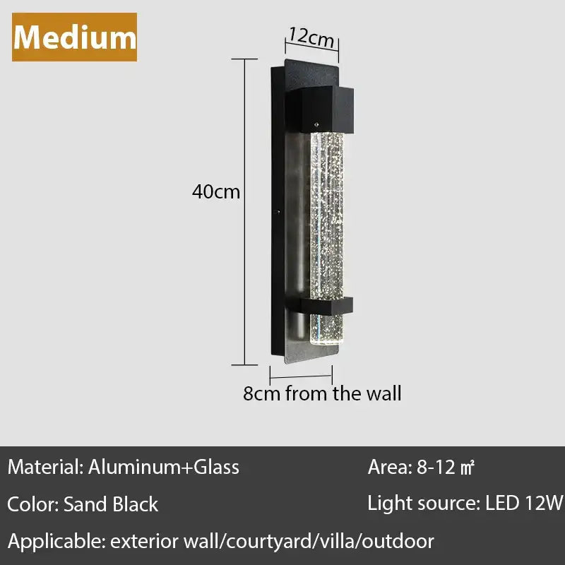 Steel Bubble LED Wall Lamp