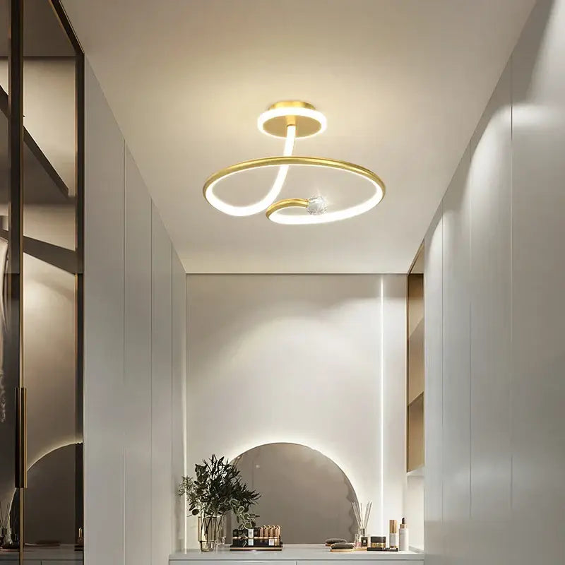 Black Crystal LED Ring Light