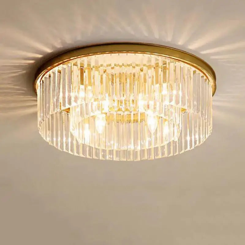 Black Crystal Living Room Light