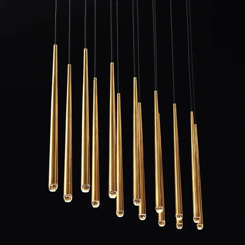Black Crystal LED Pendant Light