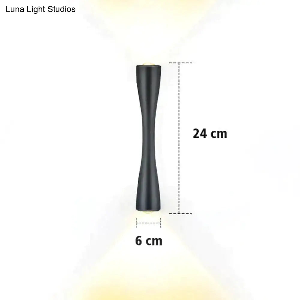 Black Curved IP65 Outdoor Wall Sconce
