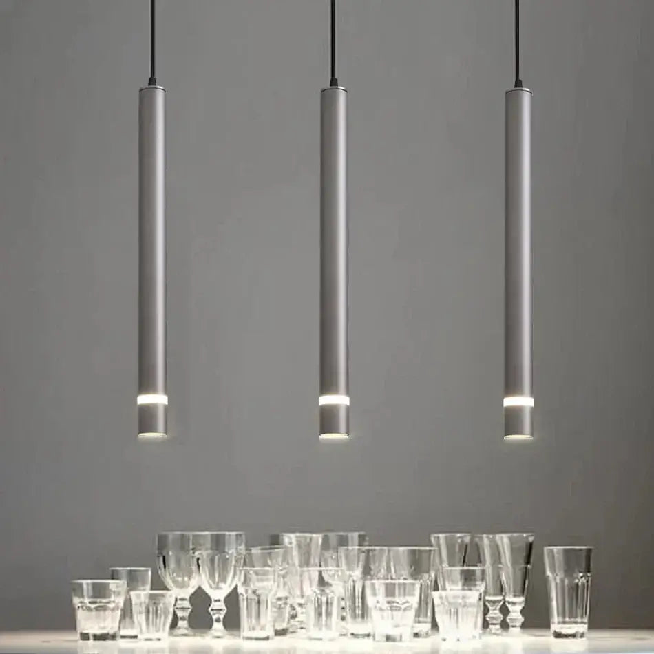 Black Pipe Pendant Light