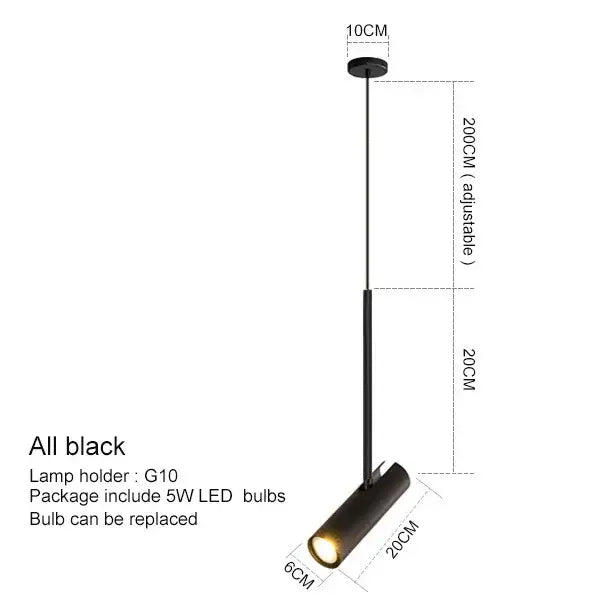 Brass Adjustable Pendant Light