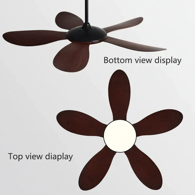 Black Walnut Ceiling Fan Light