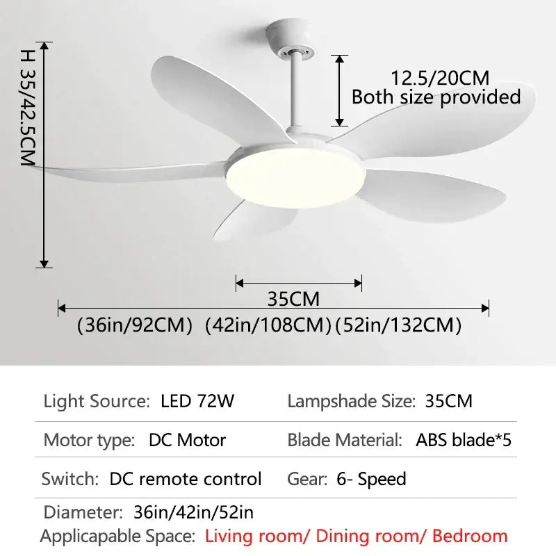 Black Walnut Ceiling Fan Light