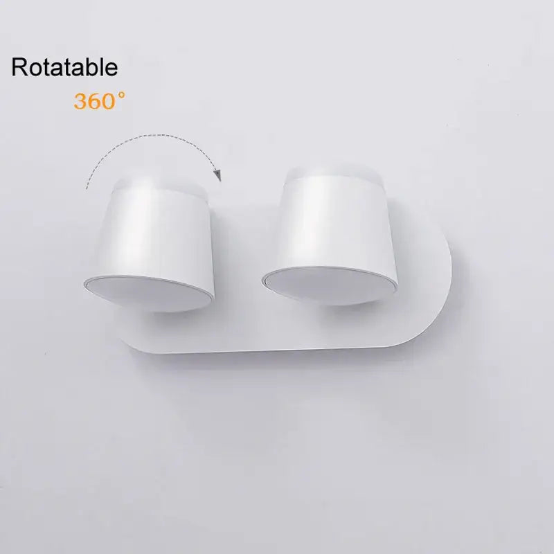 Black Adjustable Wall Sconce 3-Head 15W