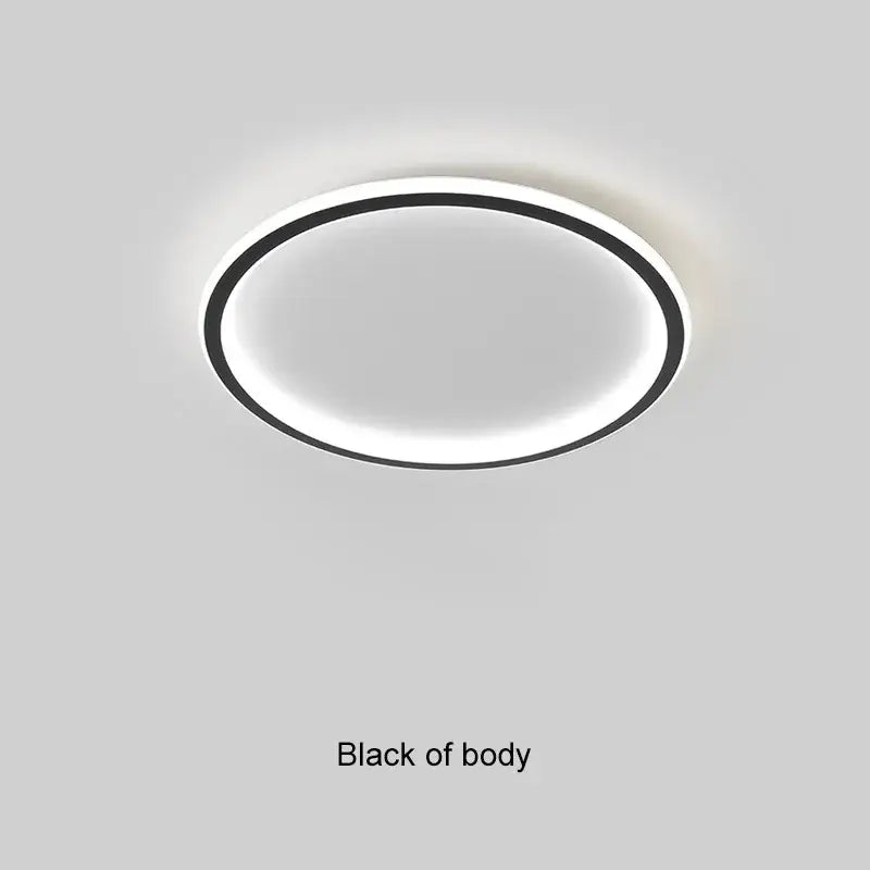 Black Ring Ceiling Light