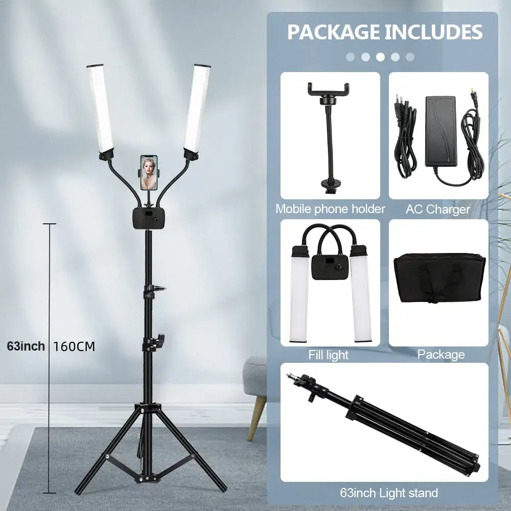 Black LED Beauty Floor Lamp