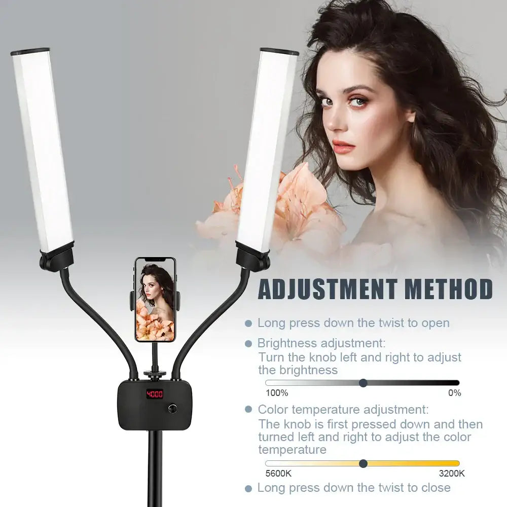 Black LED Beauty Floor Lamp