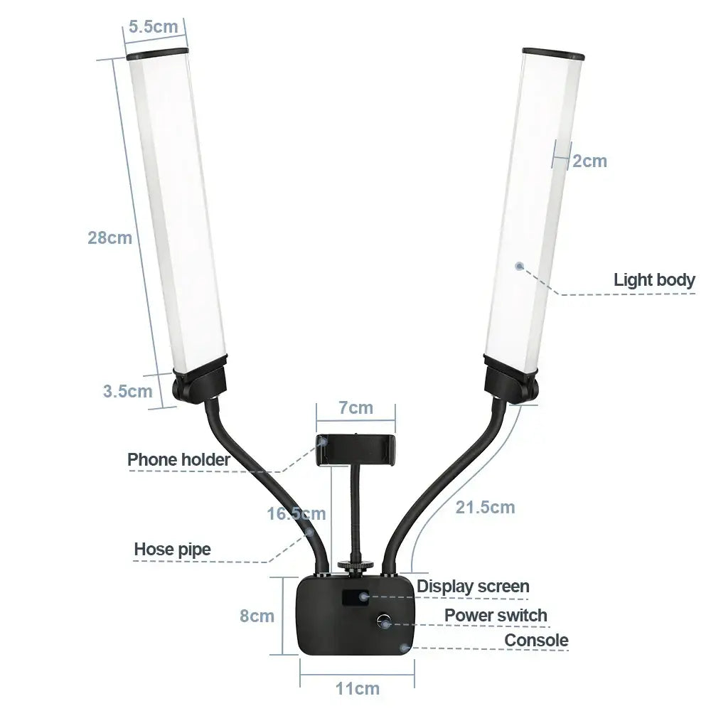 Black LED Beauty Floor Lamp