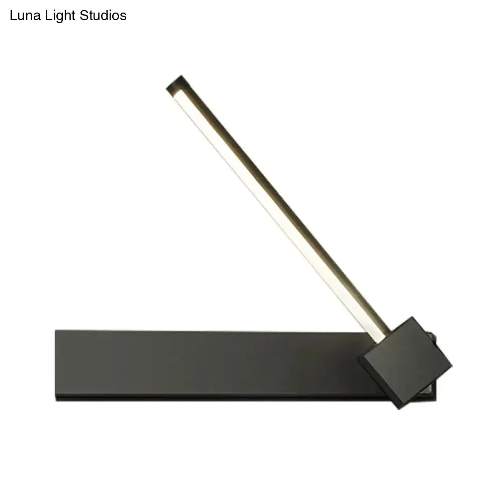Black Rotatable LED Sconce