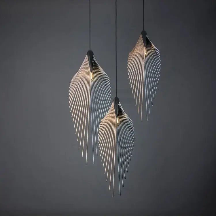 Black Wing Pendant Light