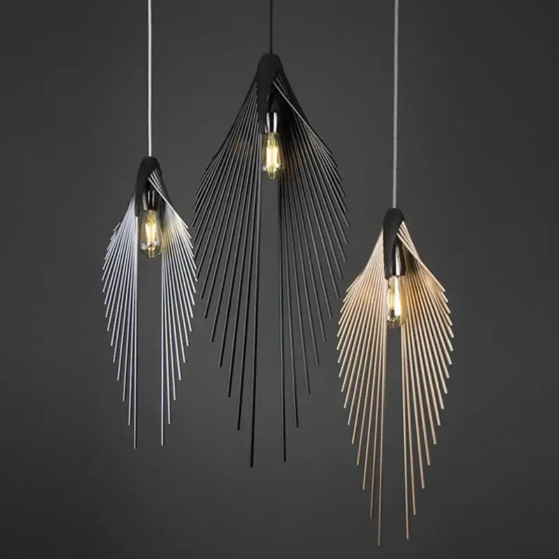 Black Wing Pendant Light