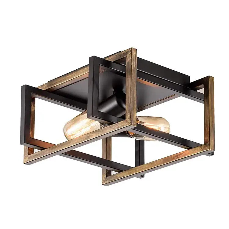 Black Geometric Ceiling Chandelier